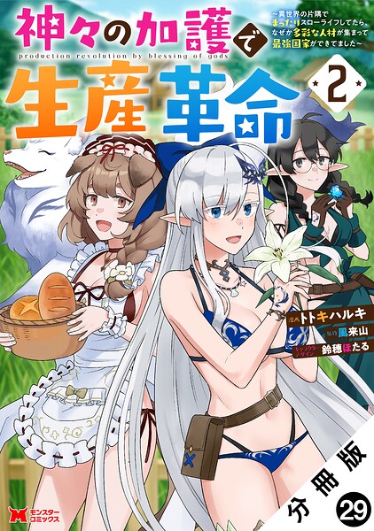 神々の加護で生産革命〜異世界の片隅でまったりスローライフしてたら、なぜか多彩な人材が集まって最強国家ができてました〜（コミック） 分冊版 : 29