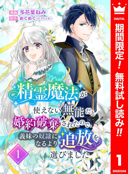 精霊魔法が使えない無能だと婚約破棄されたので、義妹の奴隷になるより追放を選びました【期間限定無料】 1 | DMMブックスデータベース