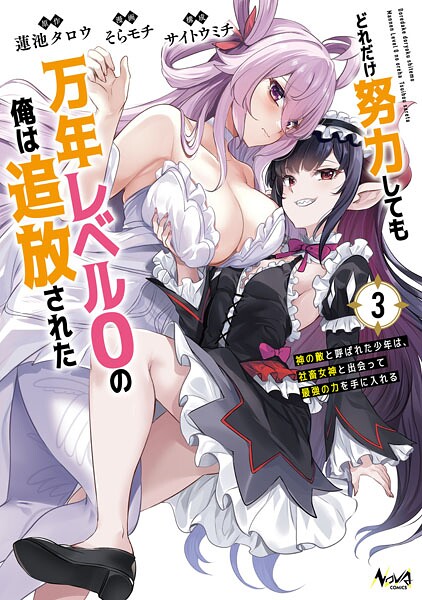どれだけ努力しても万年レベル0の俺は追放された〜神の敵と呼ばれた少年は、社畜女神と出会って最強の力を手に入れる〜(ノヴァコミックス)3