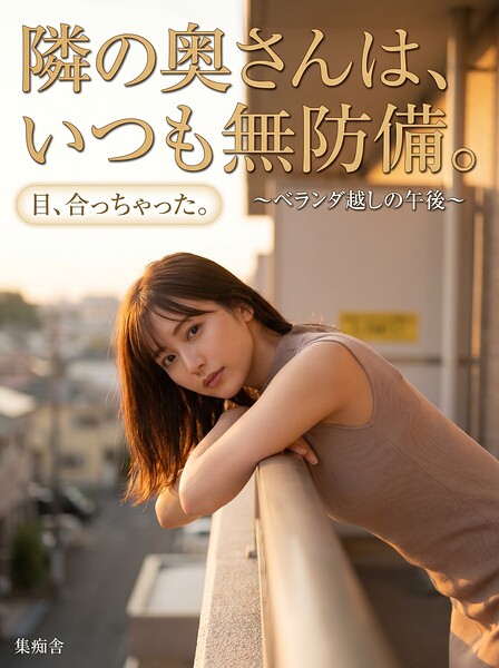 隣の奥さんは、いつも無防備。 〜ベランダ越しの午後〜